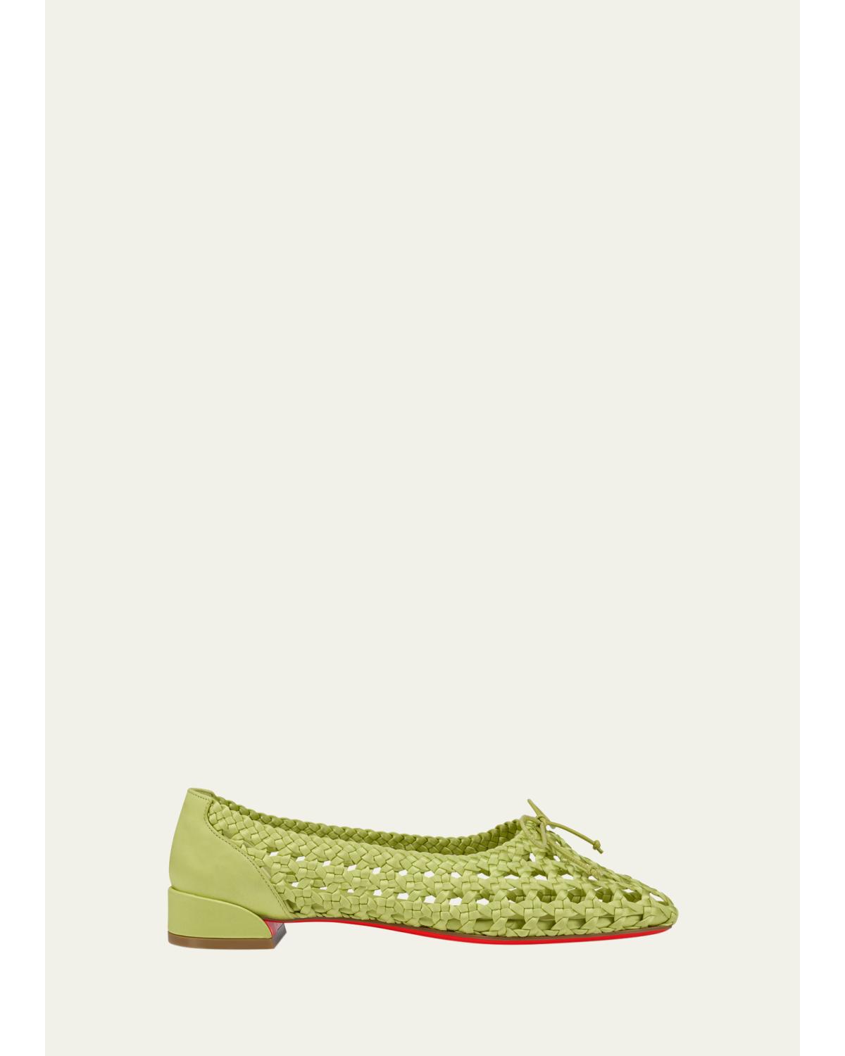 Sweetie Jane Woven Silk Ballerina Flats