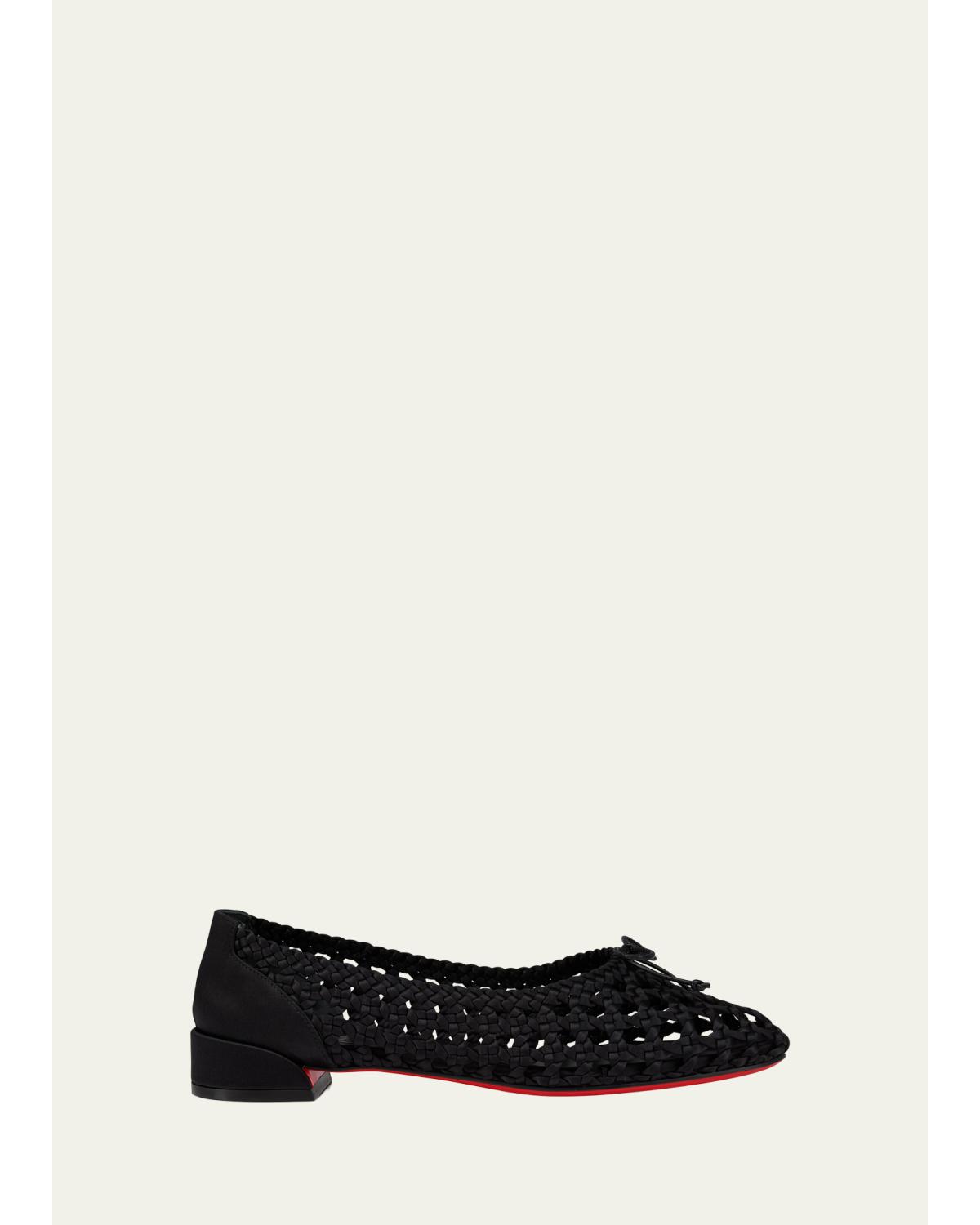 Sweetie Jane Woven Silk Ballerina Flats