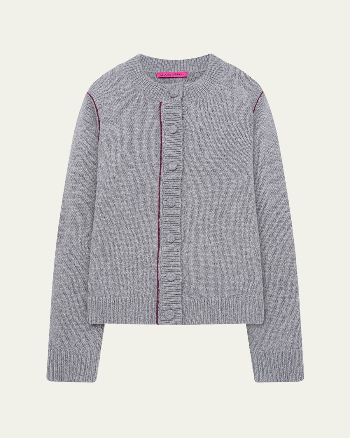 The Elder Statesman Glacier Cashmere Crewneck Cardigan