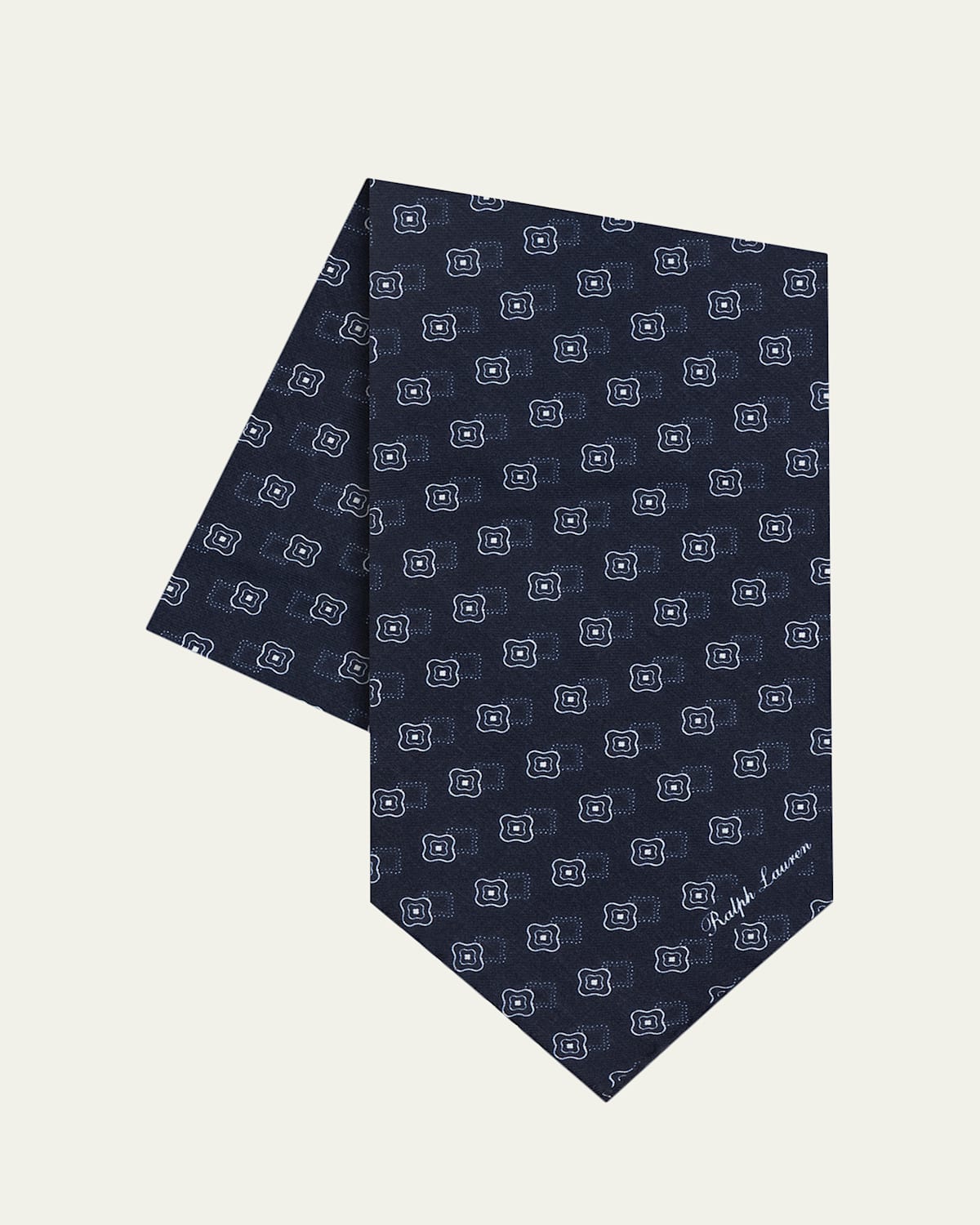 Ralph Lauren Purple Label Men's Floral Medallion Silk Foulard Neckerchief