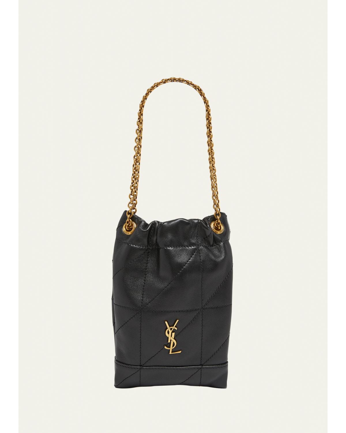 Jamie Mini YSL Quilted Leather Pochon Shoulder Bag