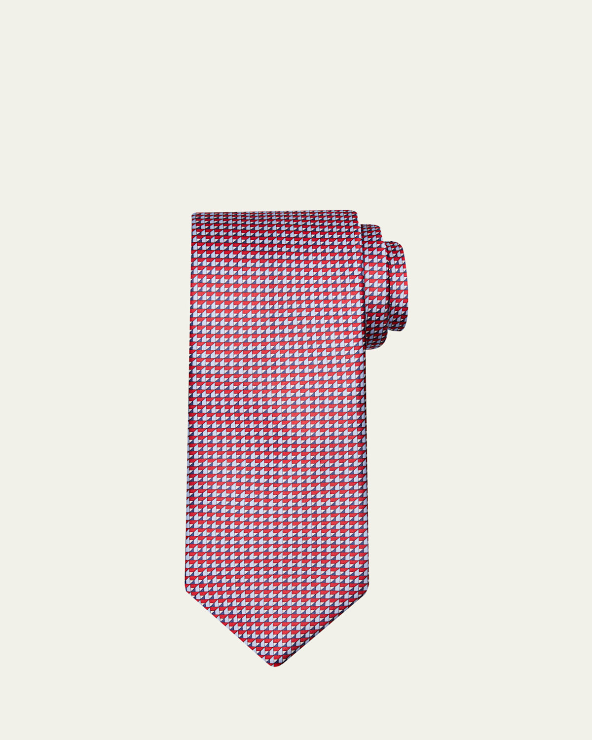 Brioni Men's Micro-Print Silk Tie | Thumbnail 4