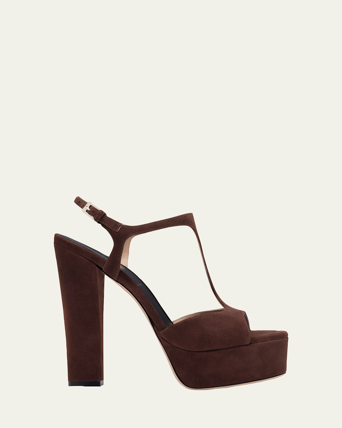 Tom Ford 130mm Angelina Suede Platform Sandals In Brown