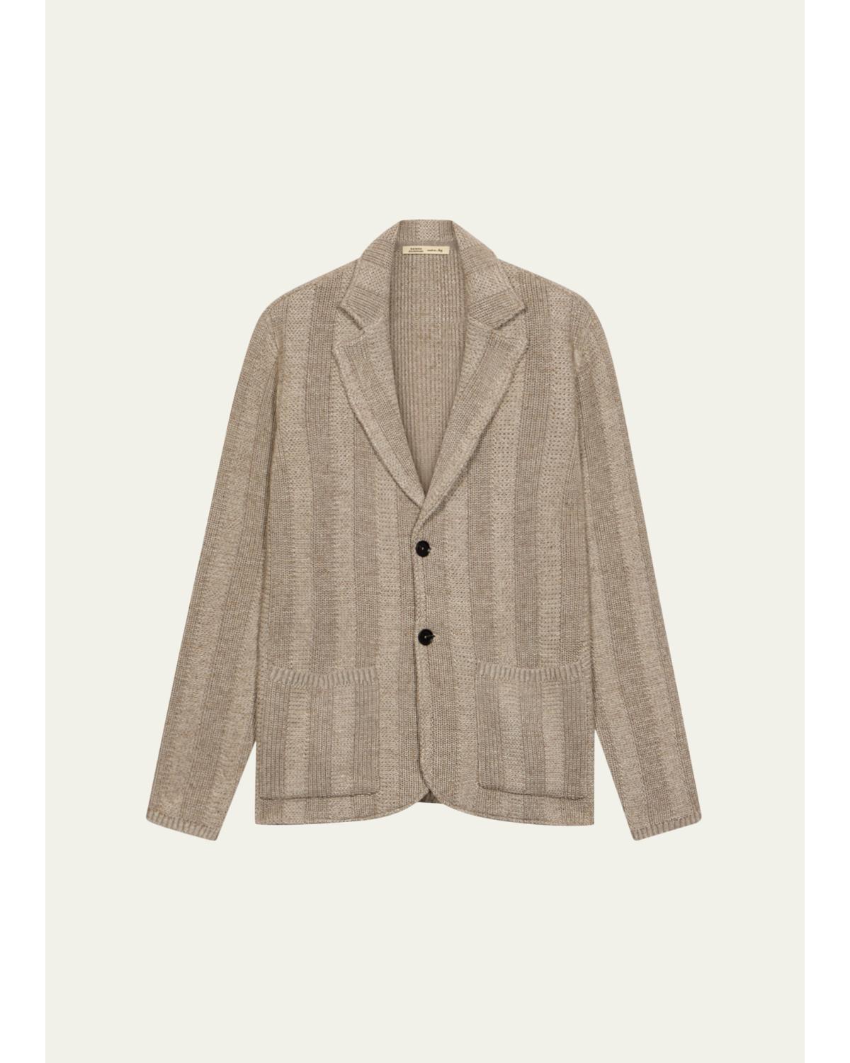 Men'S Linen And Merino Jacket