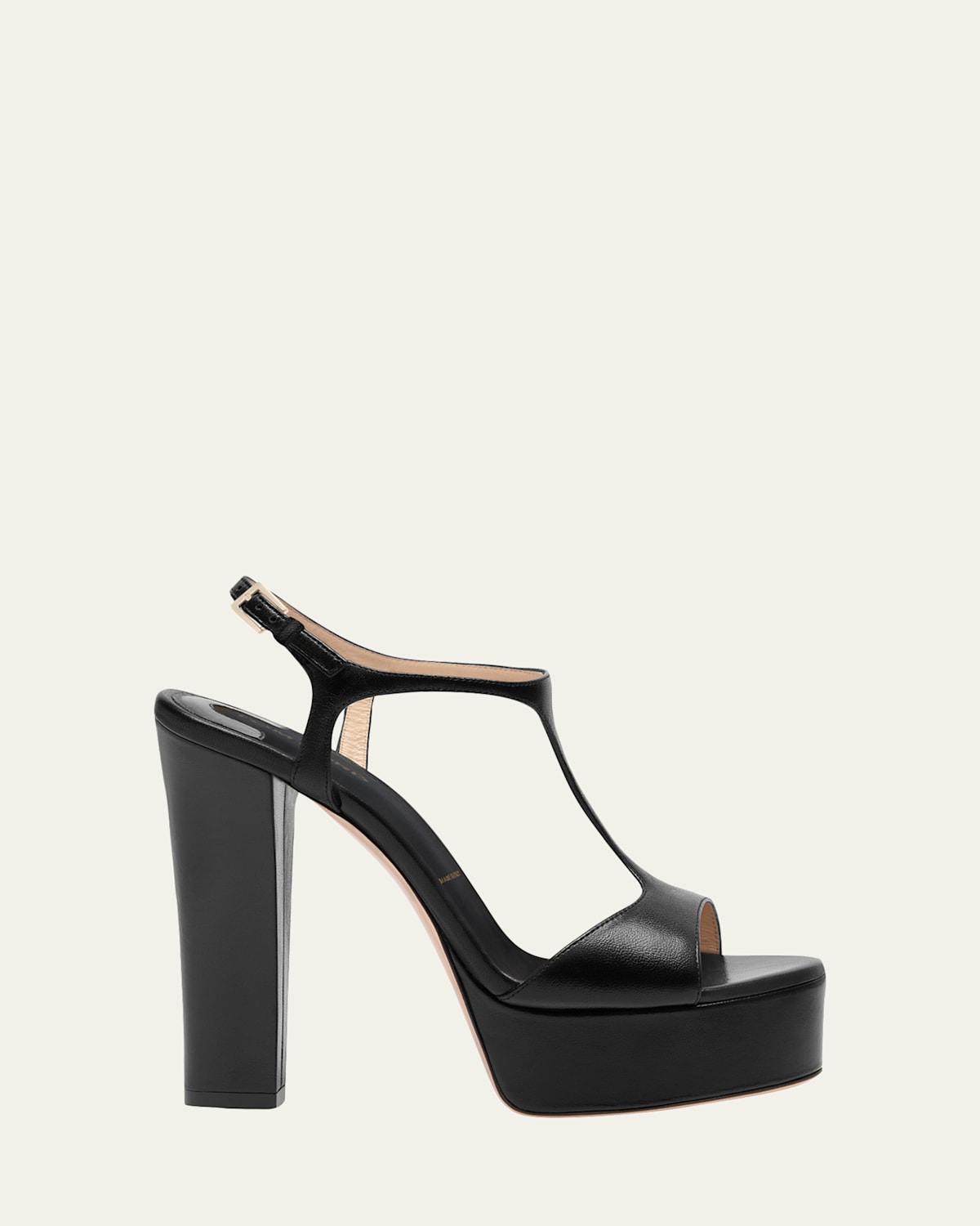 Tom Ford 130mm Angelina Leather Platform Sandals In Black