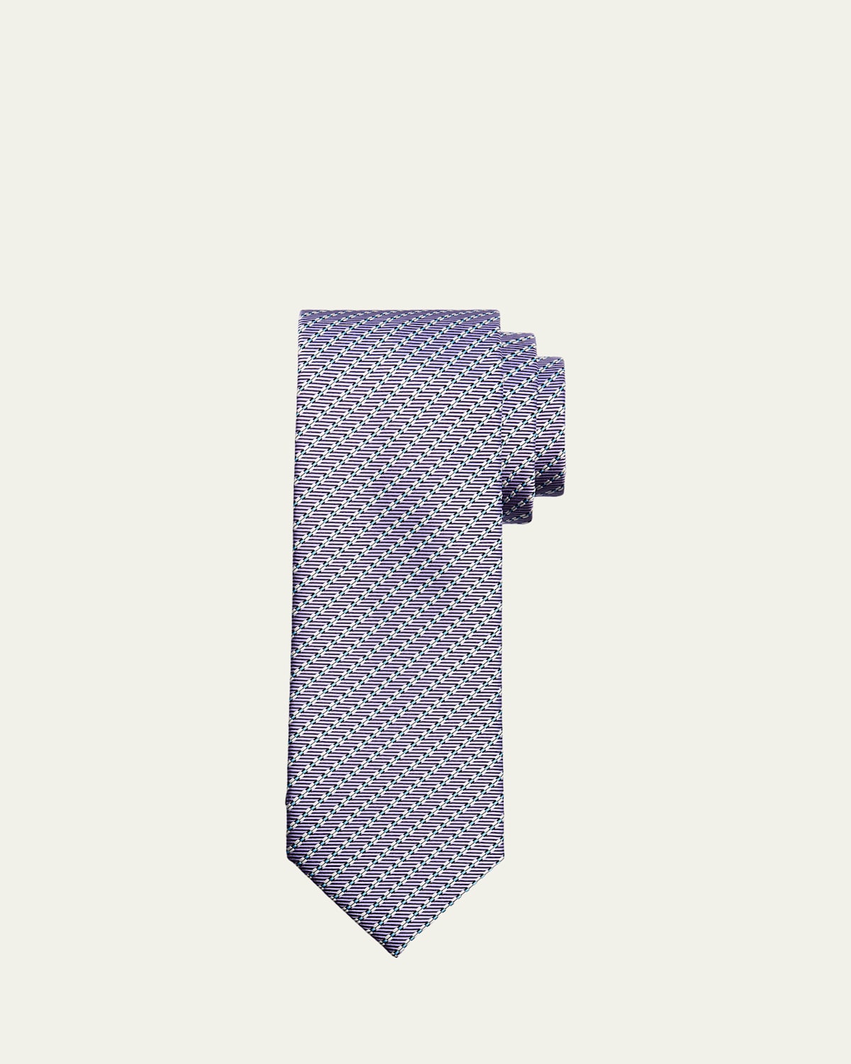 Brioni Men 's Micro-Print Silk Jacquard Tie