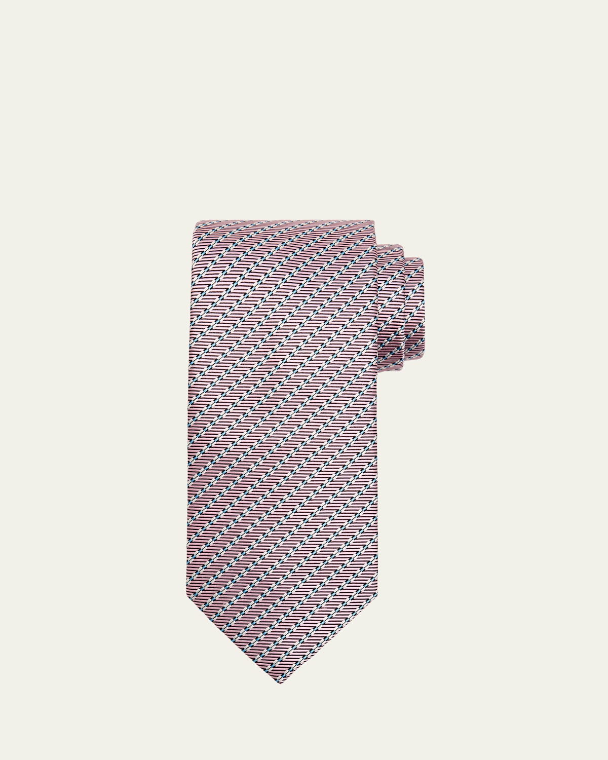 Brioni Men's Micro-Print Silk Jacquard Tie | Thumbnail 4 Brioni Men's Micro-Print Silk Jacquard Tie | Thumbnail 4