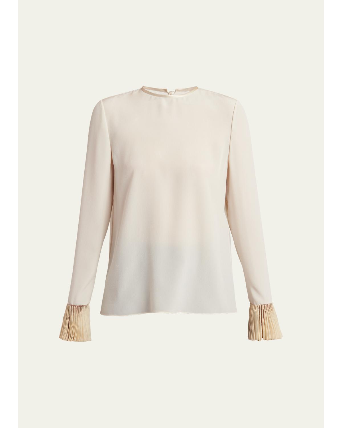 Flutter-Cuff Matte Shirt