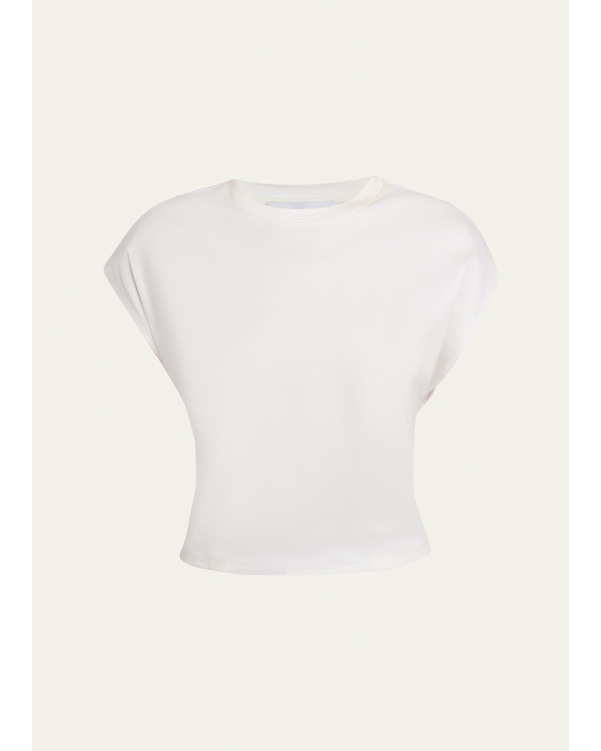 Reeva Gathered Crewneck Tee