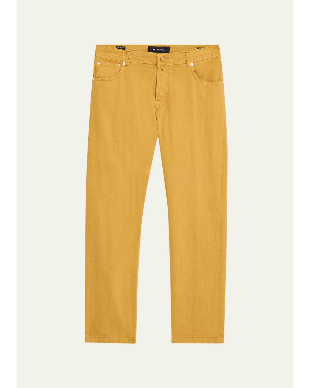 Men'S Kurabo Slim Fit Cotton Stretch Five-Pocket Pants