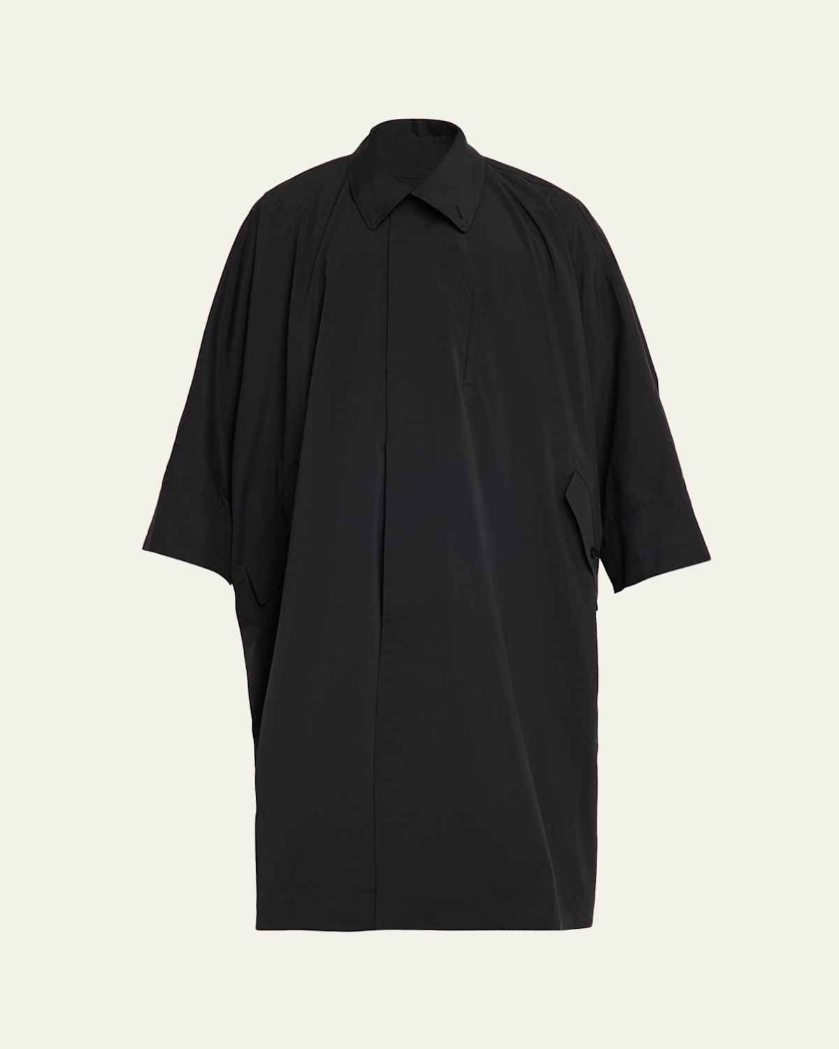 Im Men Men's Wind Oversized Taffeta Coat In Black