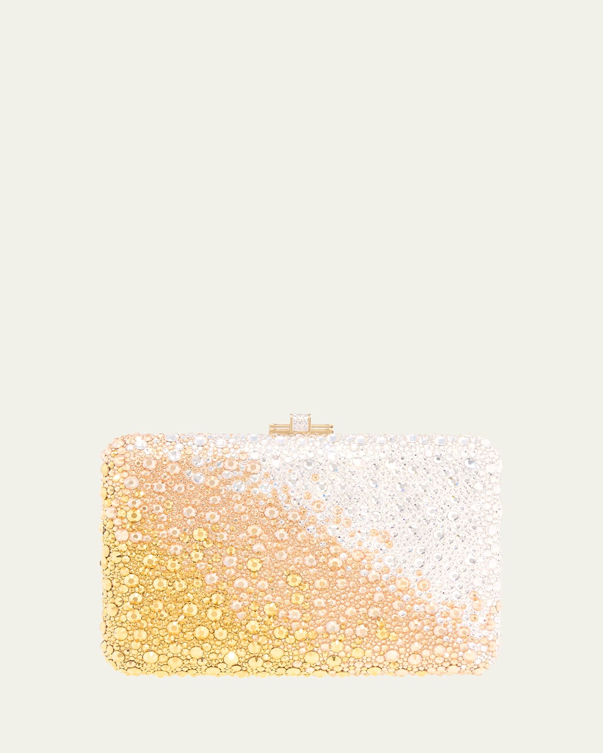 Judith Leiber Couture Slim Slide Ombre Crystal Clutch Bag