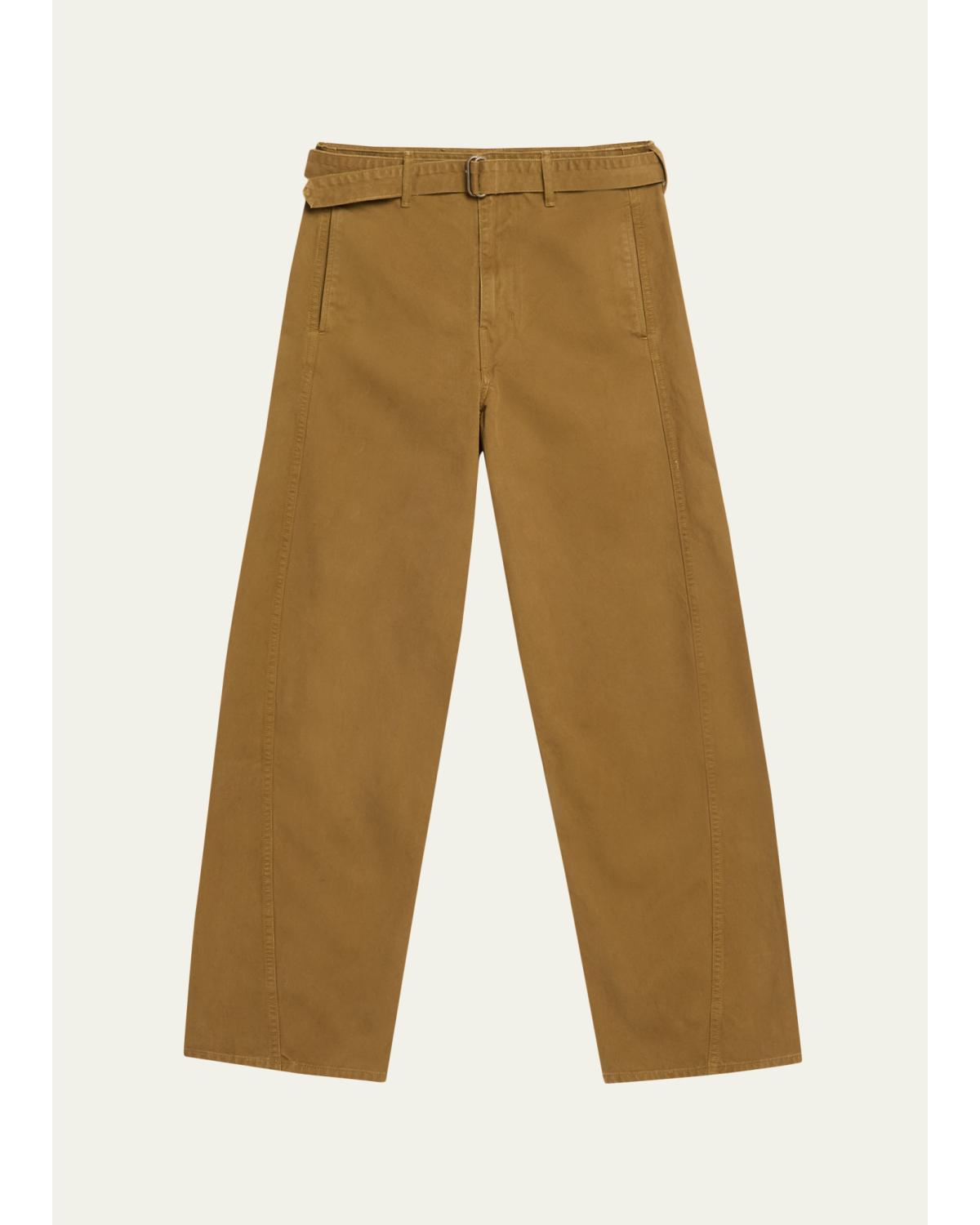 Men'S Cotton Barrel-Leg Pants
