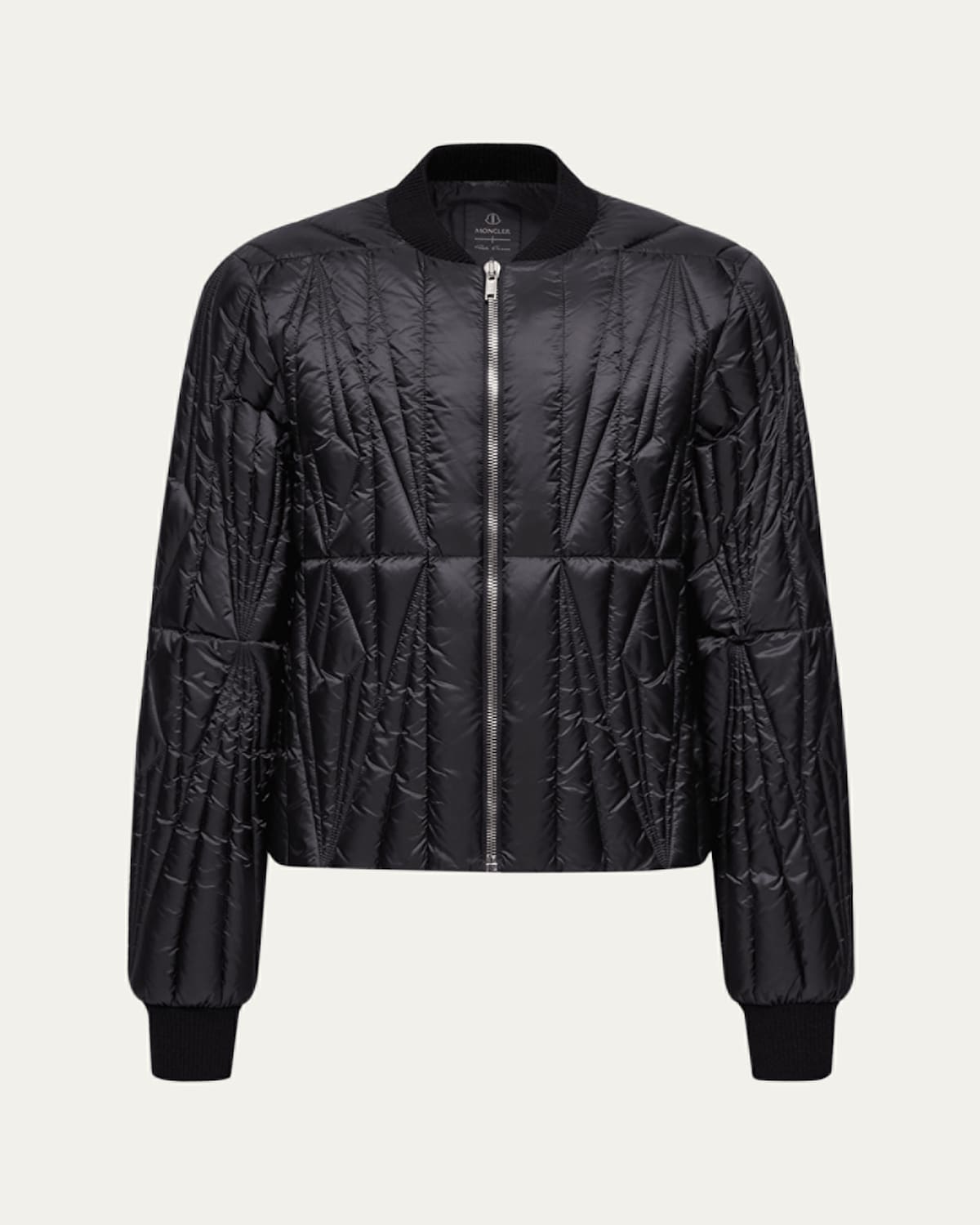 Moncler + Rick Owens x Moncler Geocamo Quilted Leather Bomber Jacket