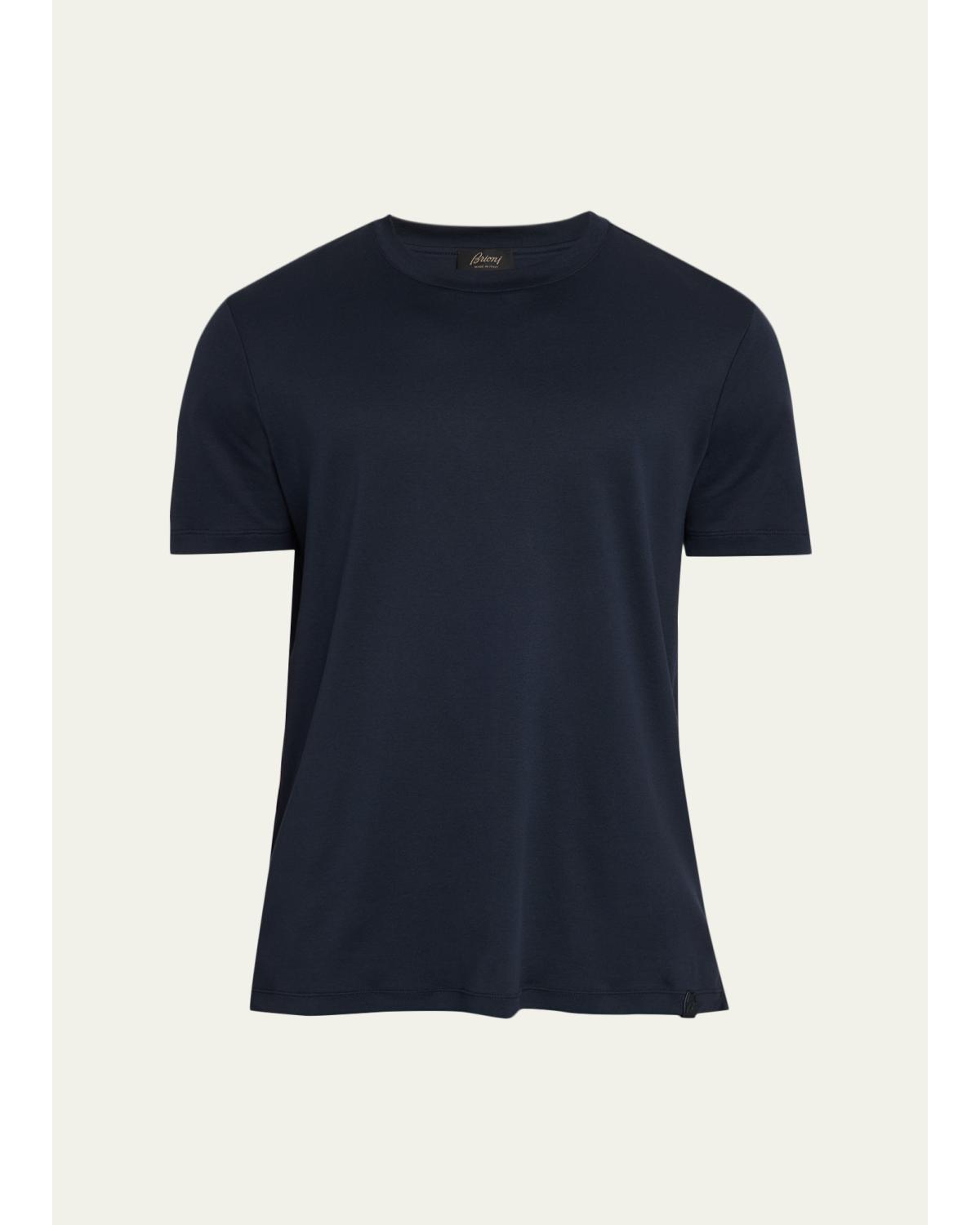 Men'S Sea Island Cotton Crewneck T-Shirt