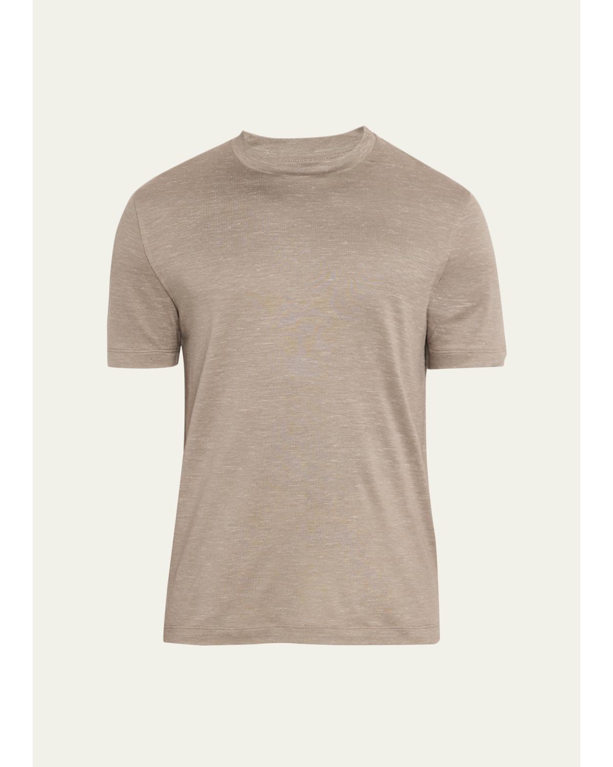 Men'S Heathered Cotton Crewneck T-Shirt