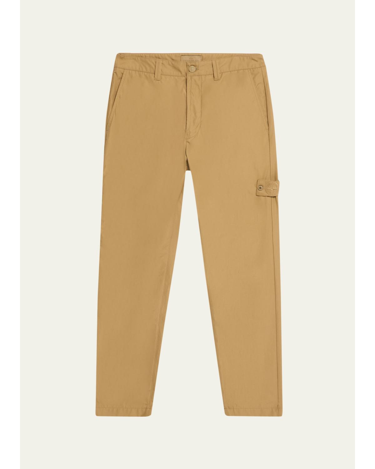 Ghost Cotton Mid-Rise Straight-Leg Pants