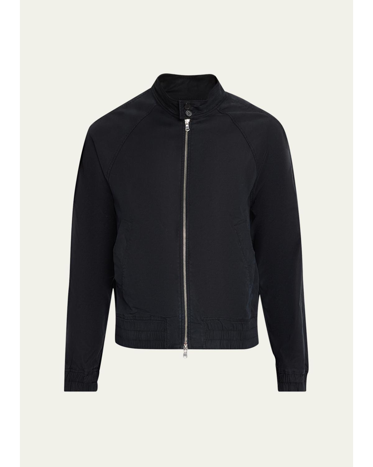 Men'S Faded Black Cotton Twill Cory Jacket
