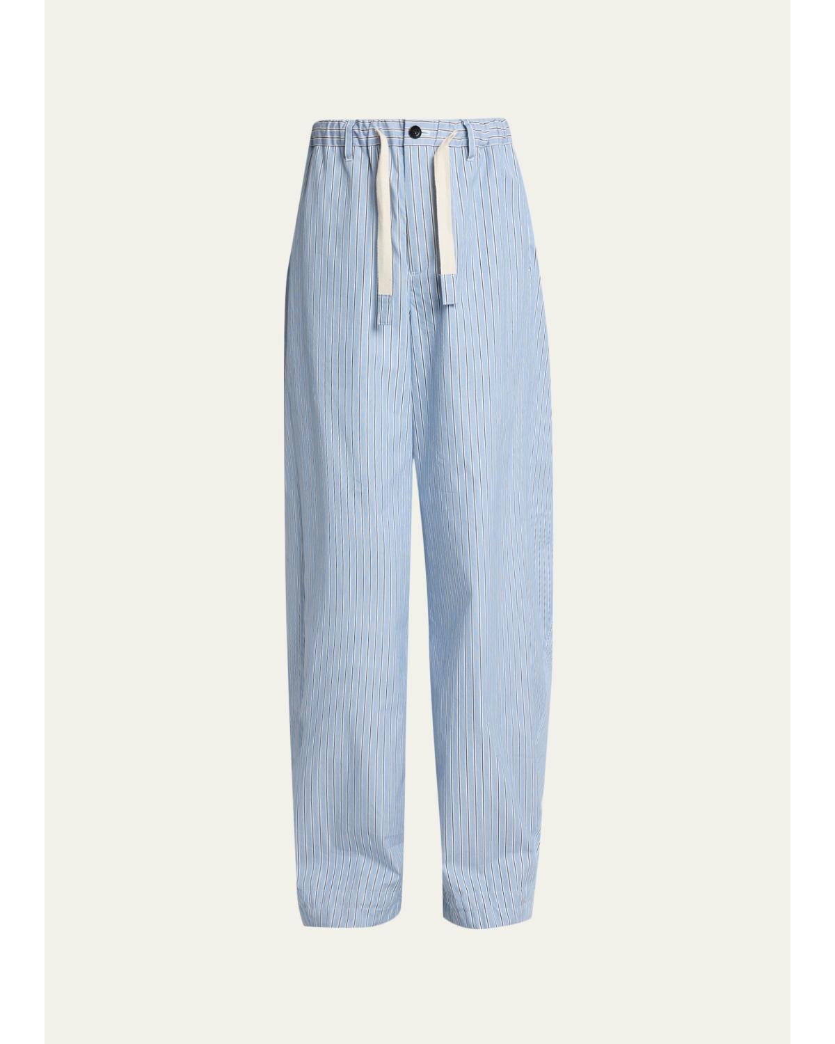 Men's Striped Drawstring Pants