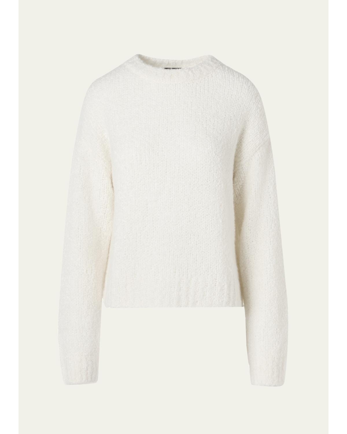 Cashmere-Silk Boucle Sweater
