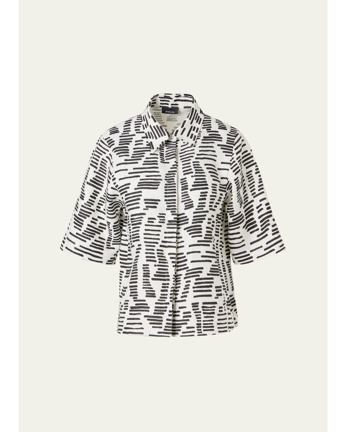 Dance Movements Linen Toile Blouse