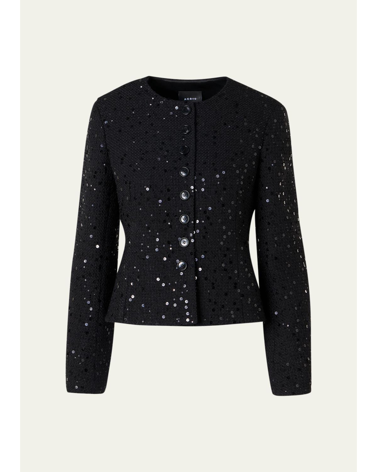 Kelis Sequined Tweed Jacket