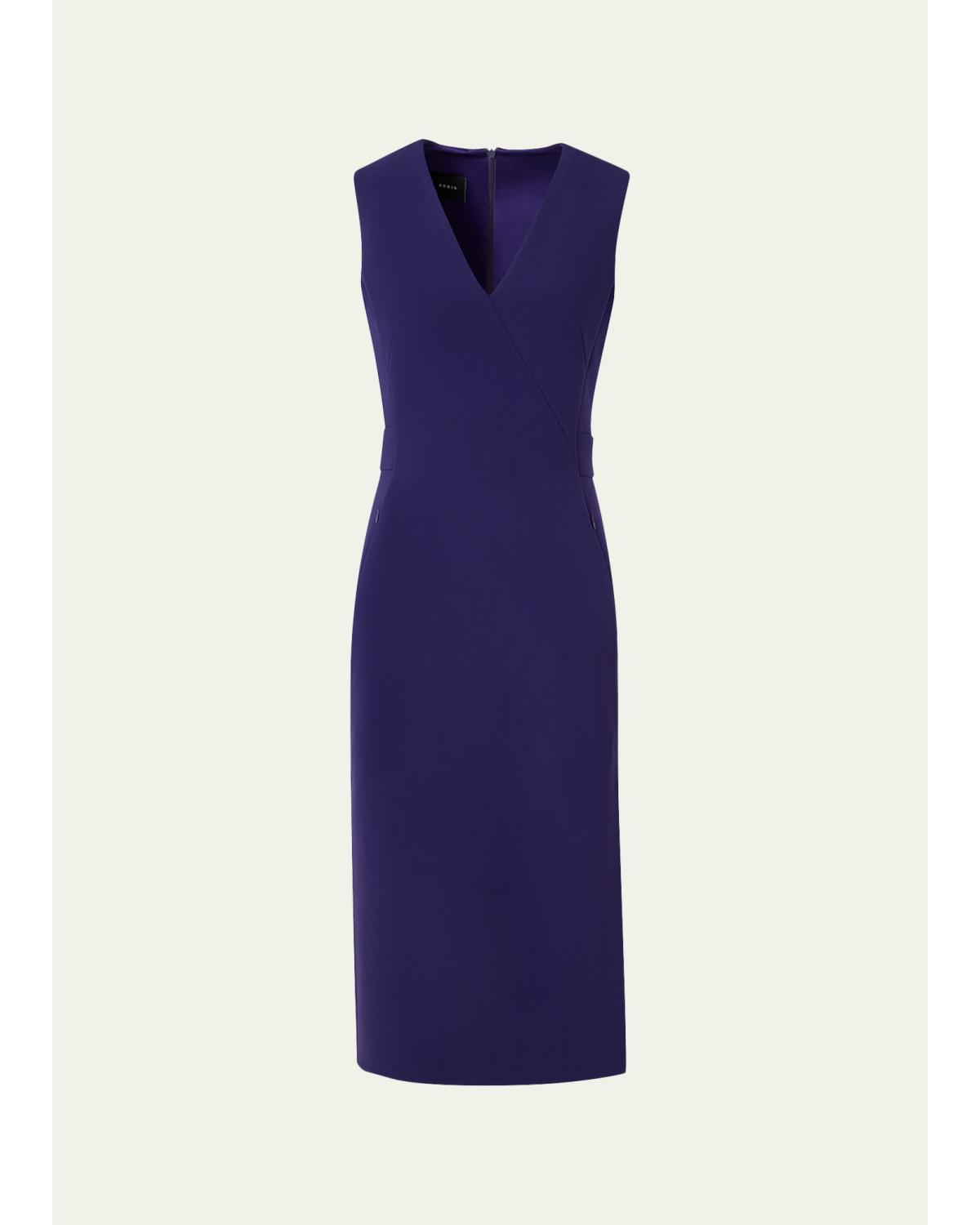 Bi-Stretch Wool Double-Face Shift Dress
