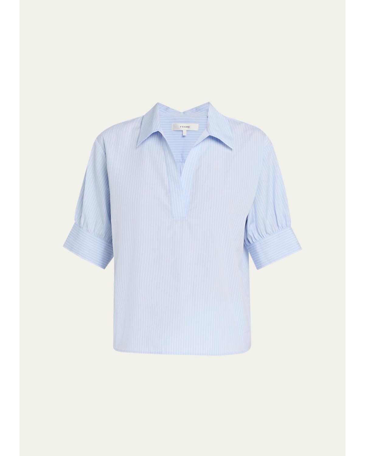 The Striped Popover Top