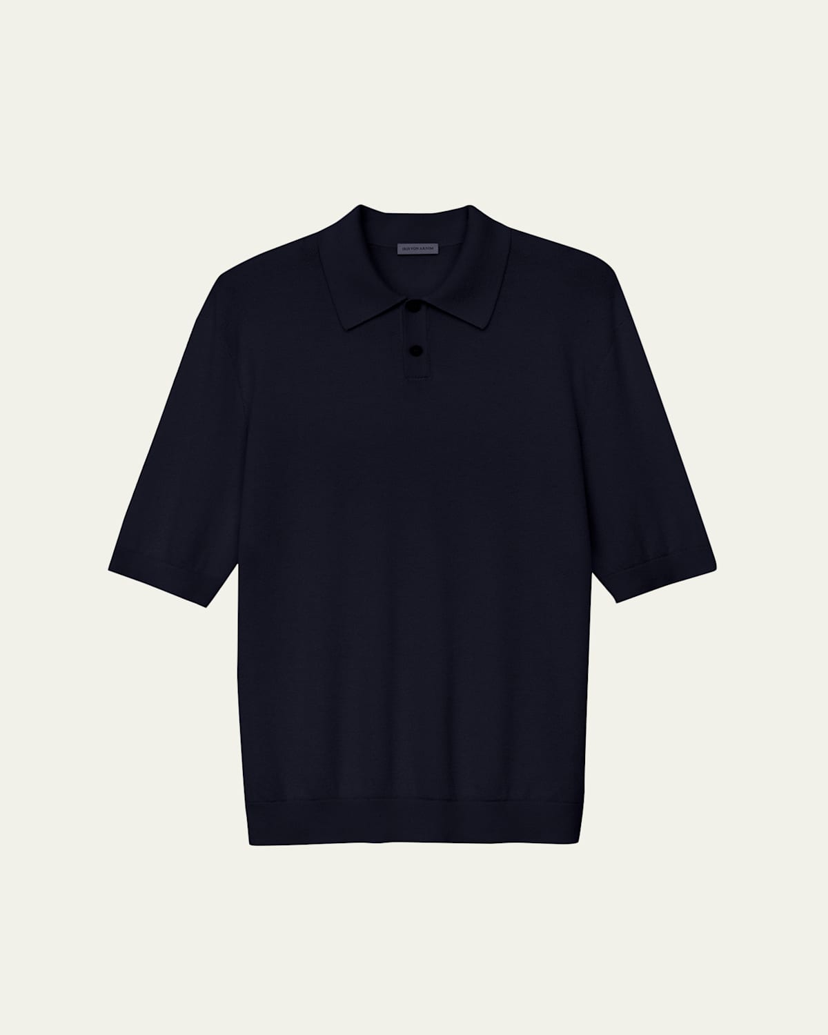 Iris Von Arnim Men's Cashmere and Silk Knit Polo Shirt