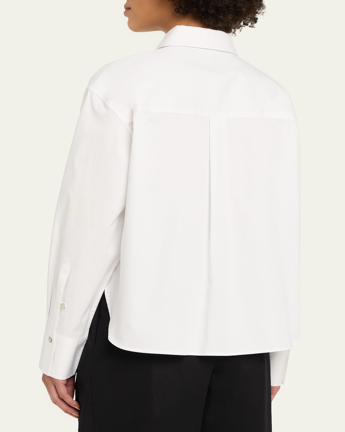 Cropped Long-Sleeve Shirt