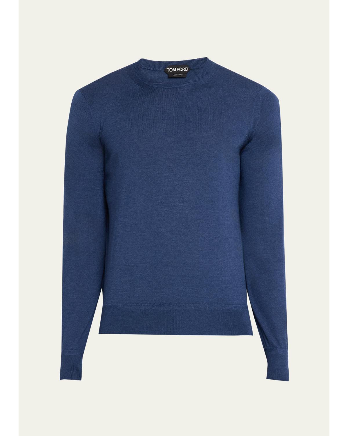 Men'S Fine Gauge Cashmere-Blend Sweater