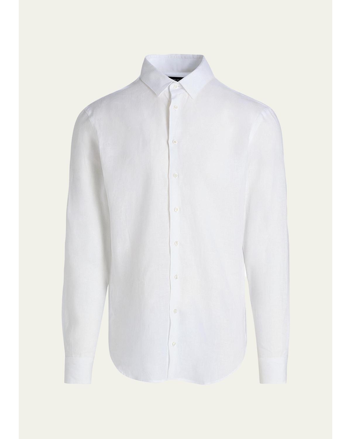 Men'S Linen Classic-Fit Sport Shirt