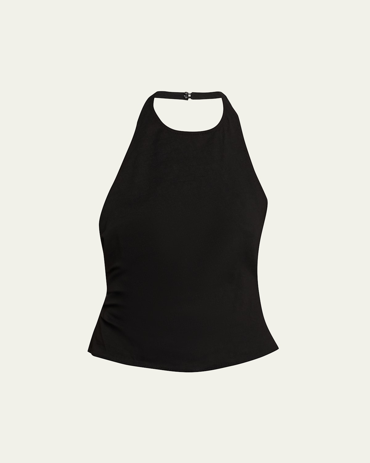 A.l.c Sylvie Linen-blend Halter Top In Black