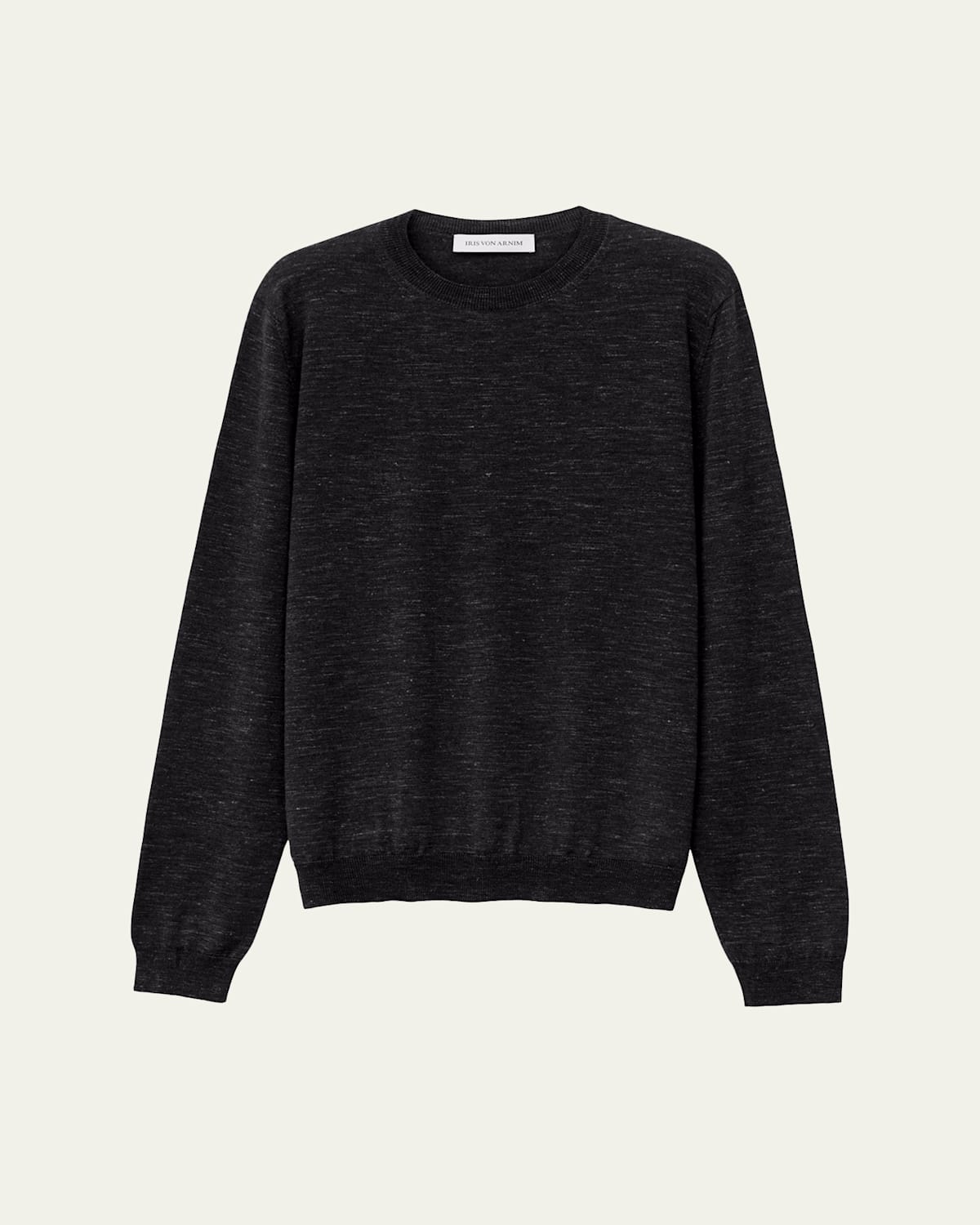 Iris Von Arnim Men's Wool, Silk and Linen Crewneck Sweater