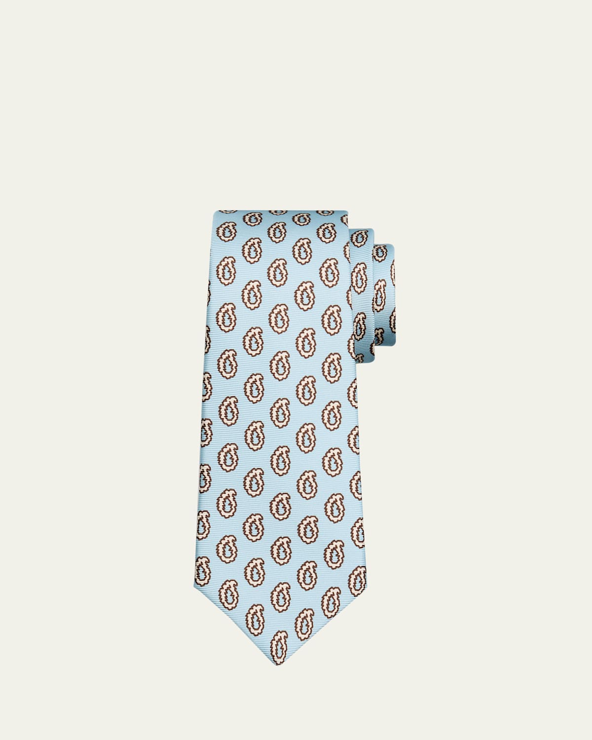 Kiton Men's Paisley 7-Fold Silk Tie