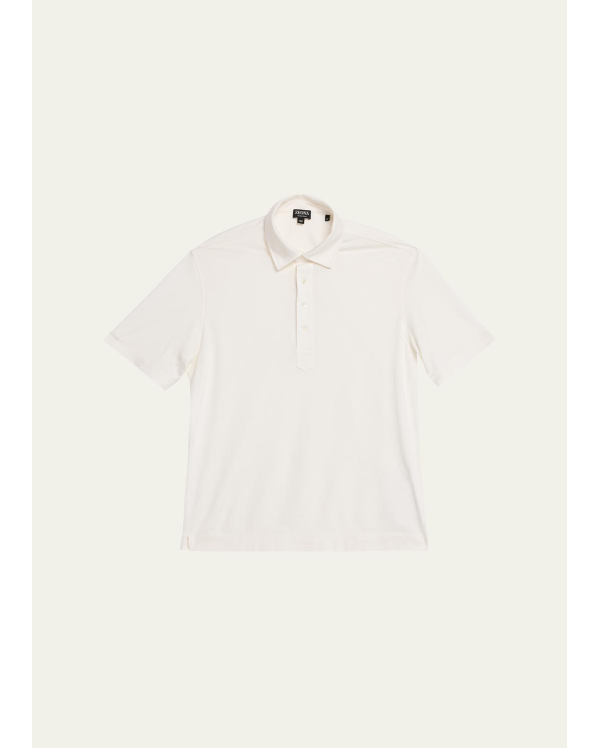 Men'S Silk And Cotton Leggerissimo Polo Shirt