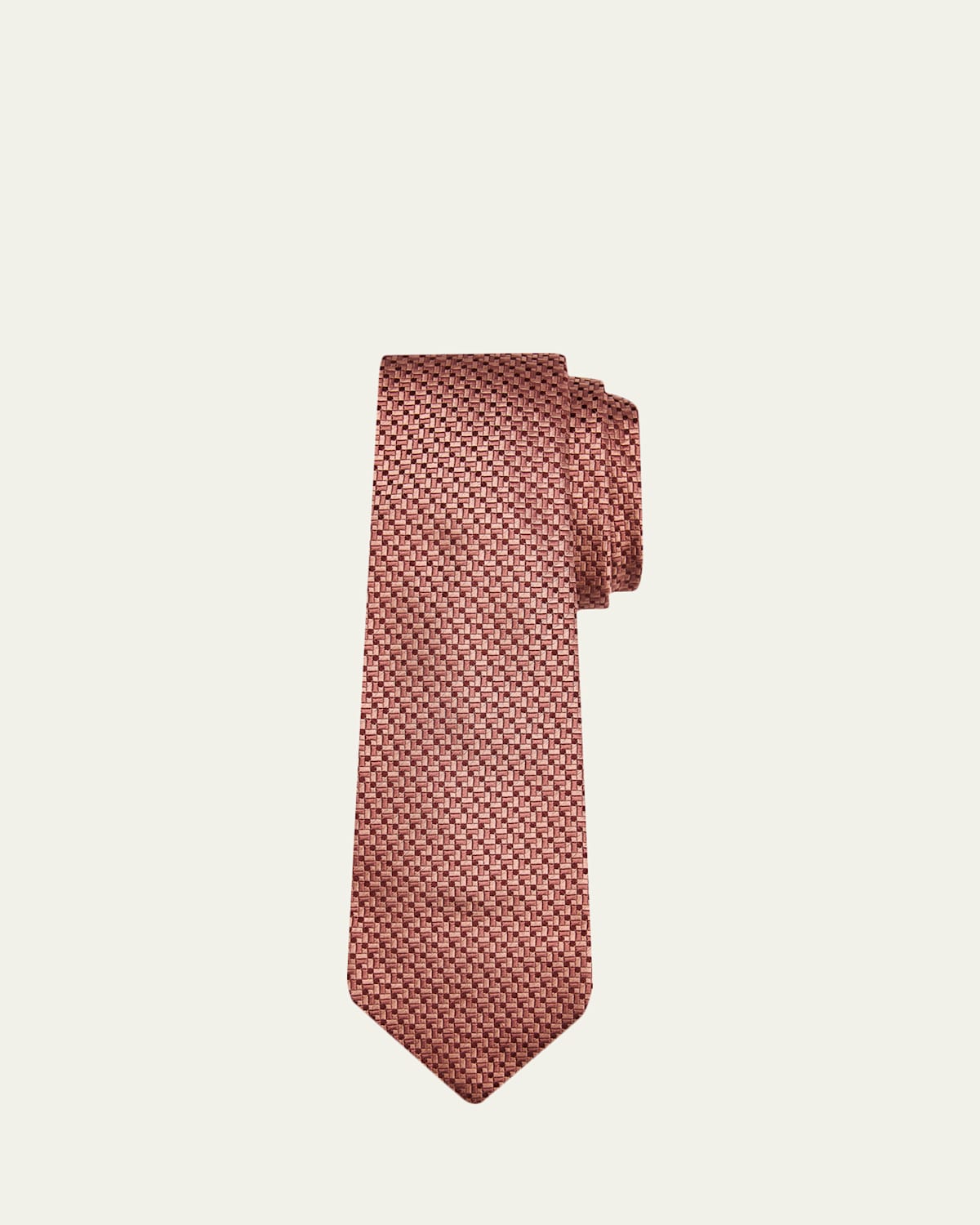 Kiton Men's Geometric Jacquard Silk 7-Fold Tie