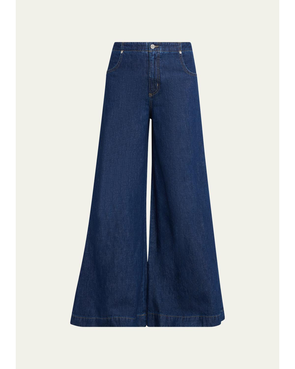 Dillon Jeans in Cotton-Linen Denim
