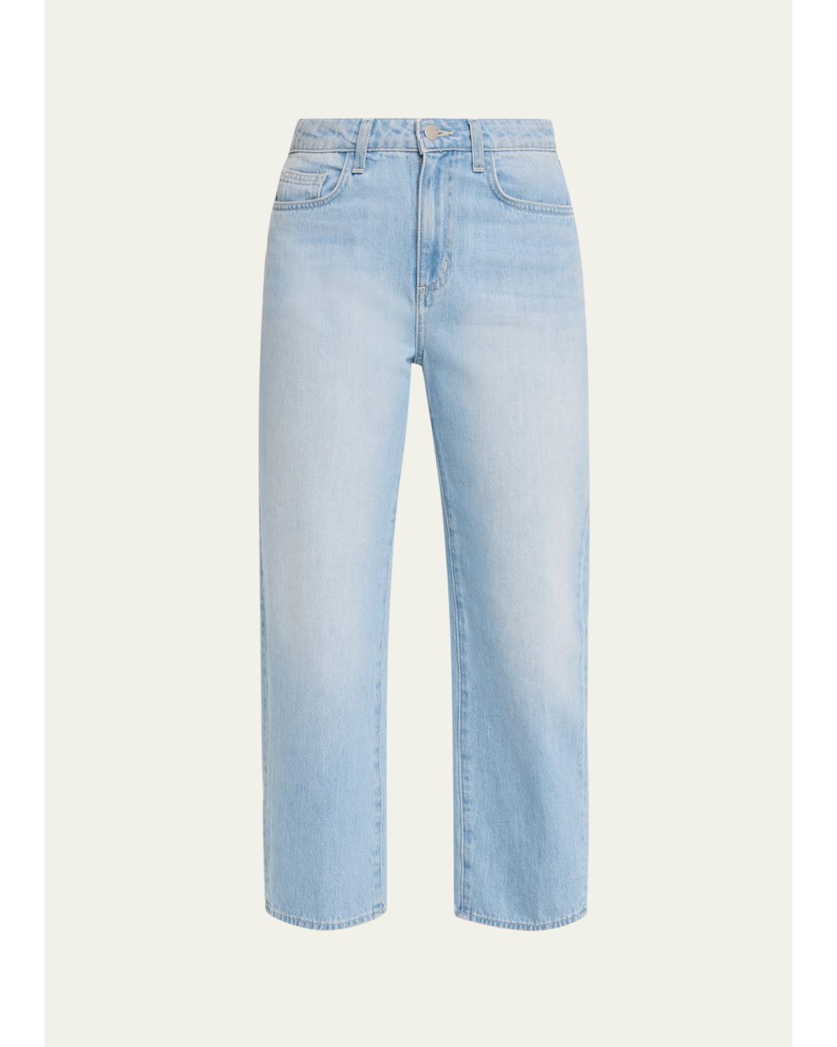 Mallis High-Rise Bow-Leg Jeans