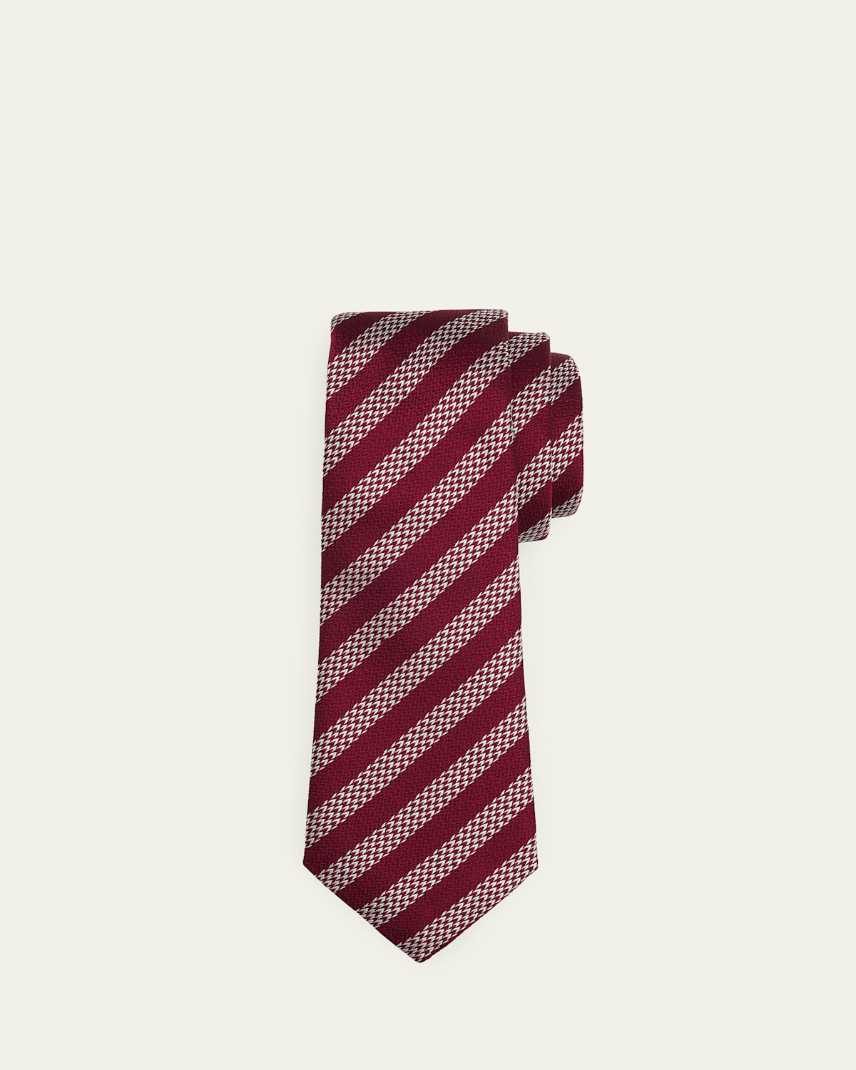 Giorgio Armani Men 's Woven Stripe Silk Tie