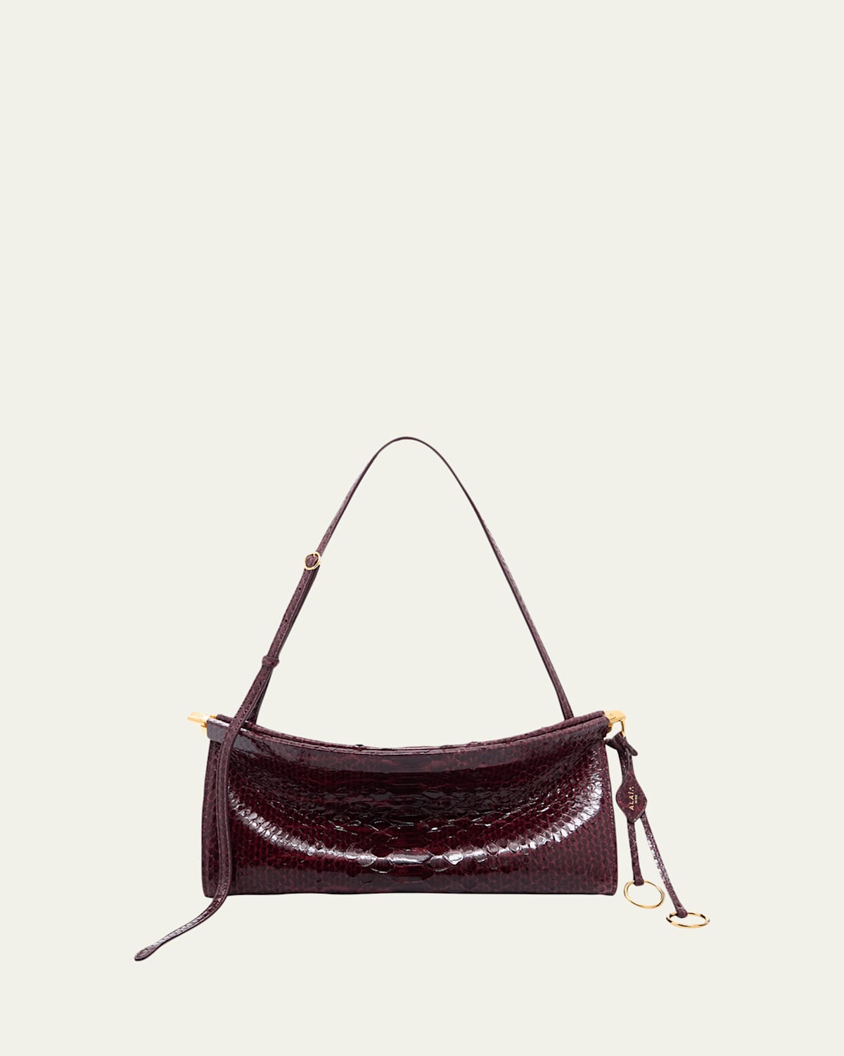 ALAIA Le Click Medium Python Shoulder Bag