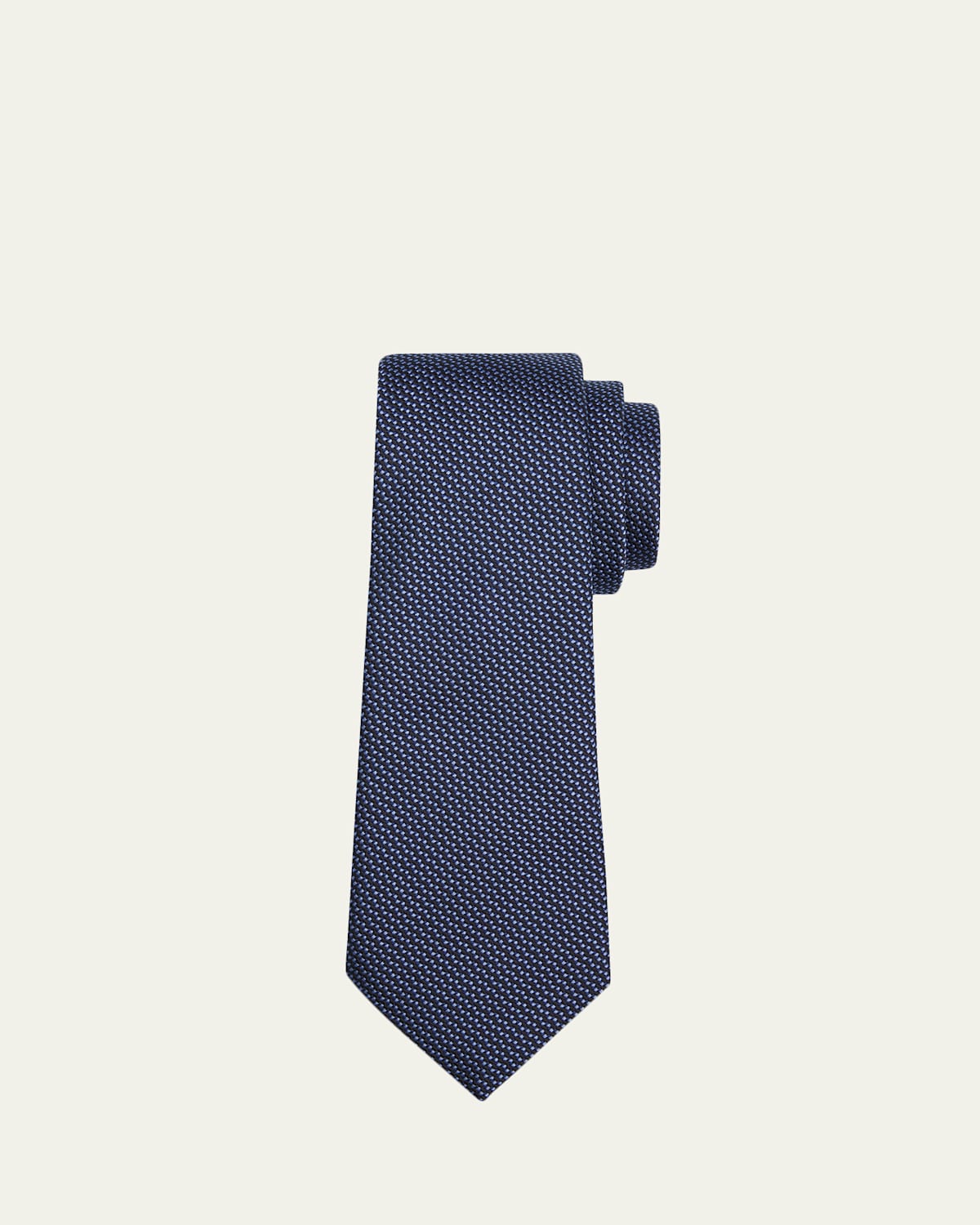 Giorgio Armani Men's Woven Micro-Geometric Silk Tie