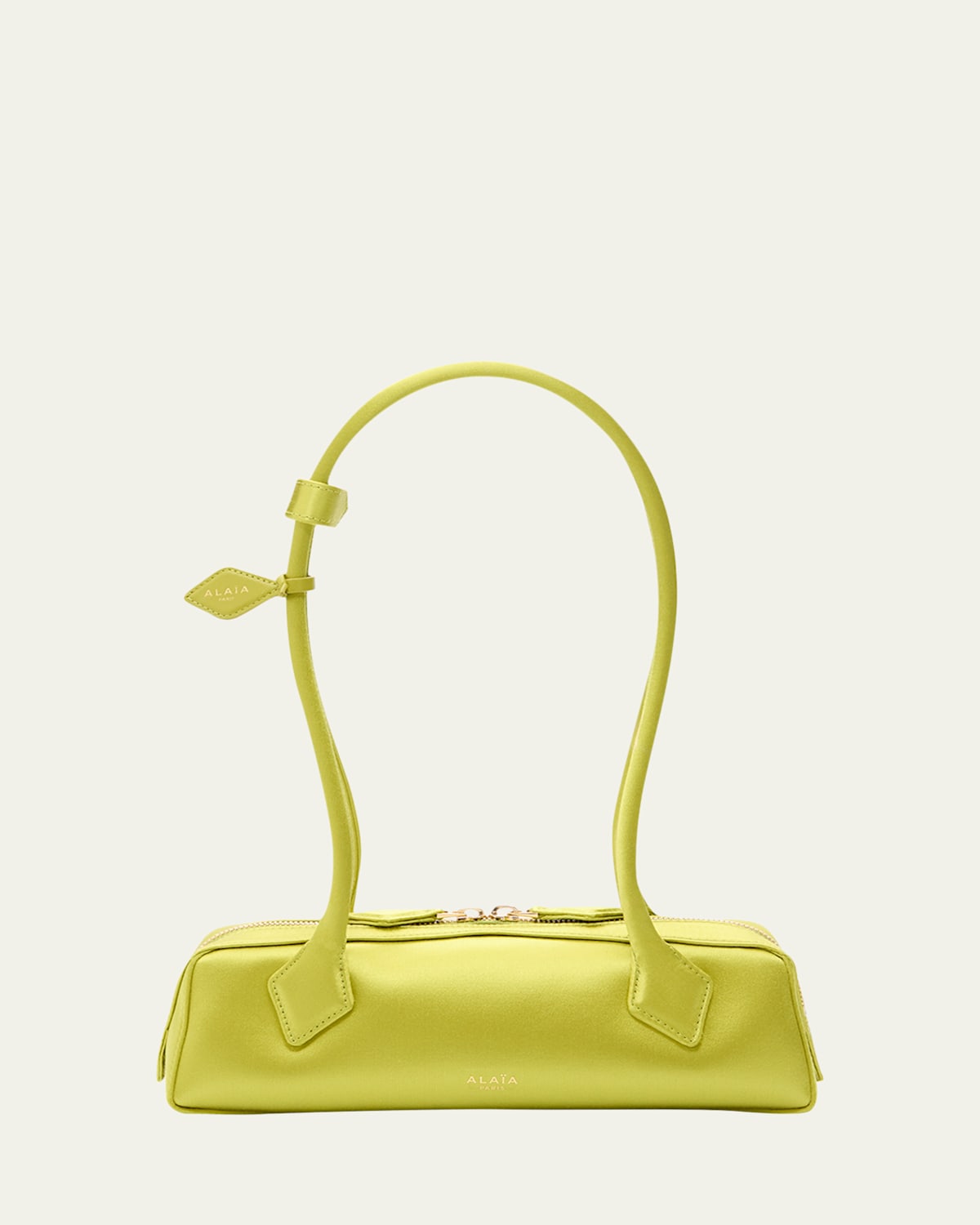 ALAIA Le Teckel Small Silk Satin Shoulder Bag