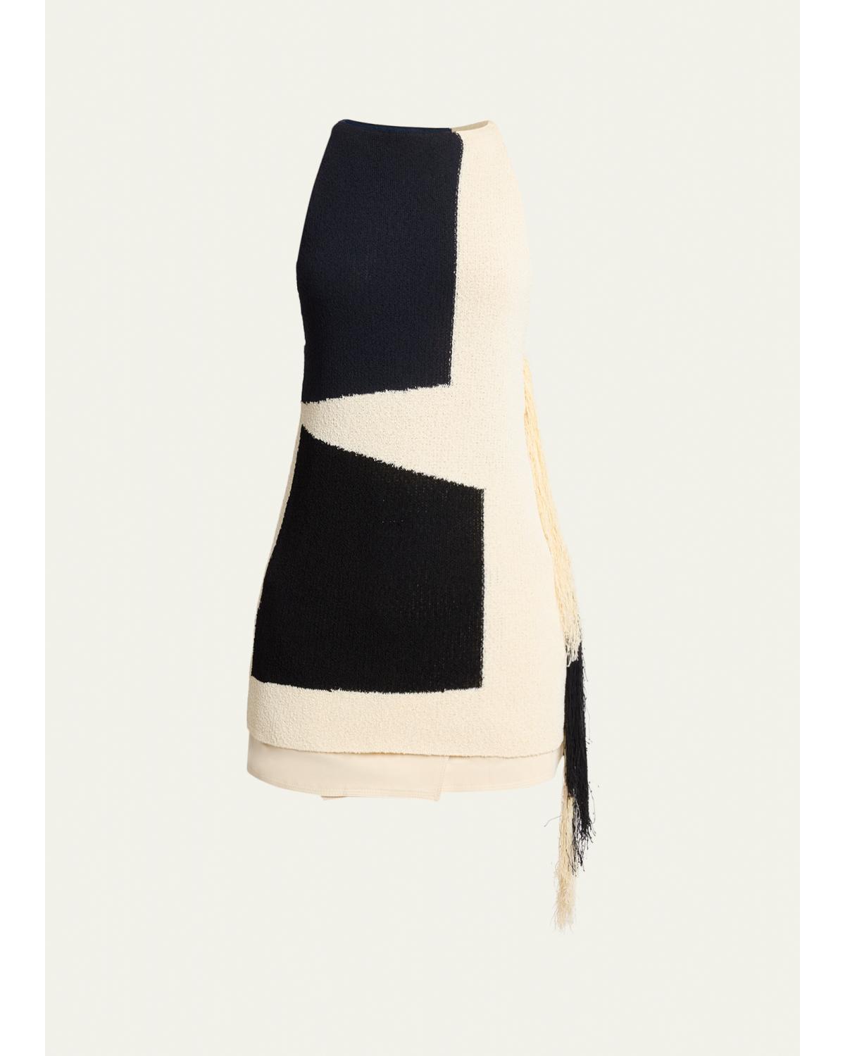 Saskia Color-Block Textured Top