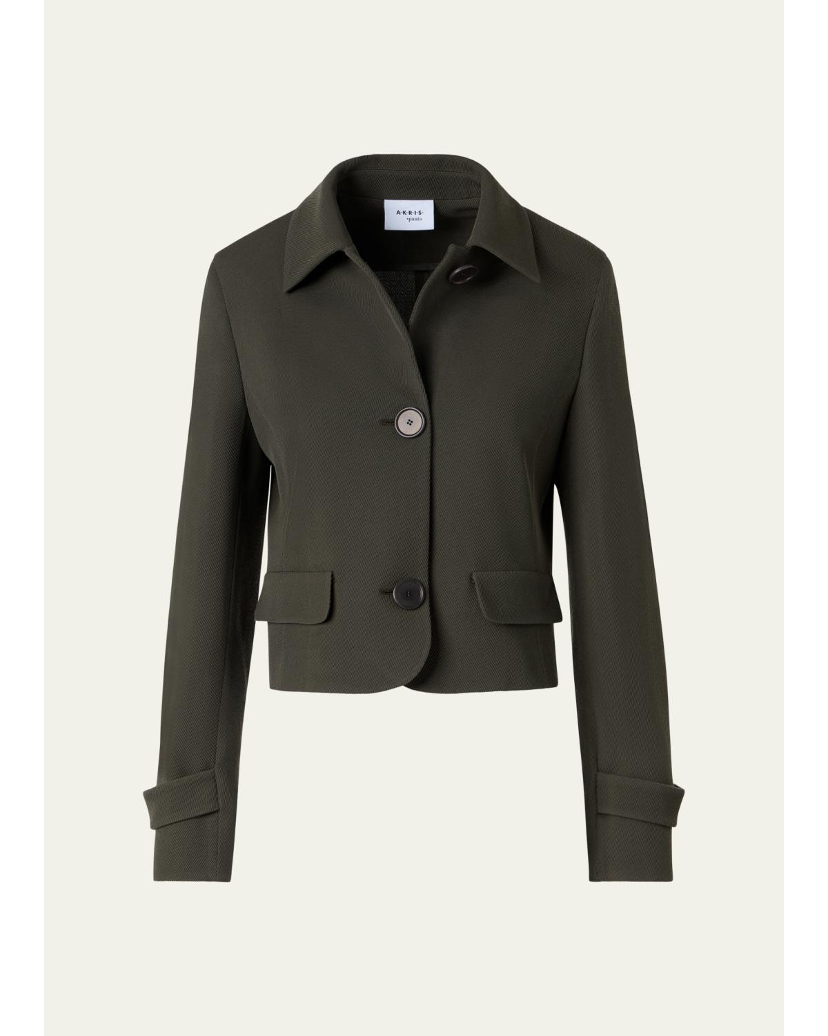 Button-Down Wool Jacket