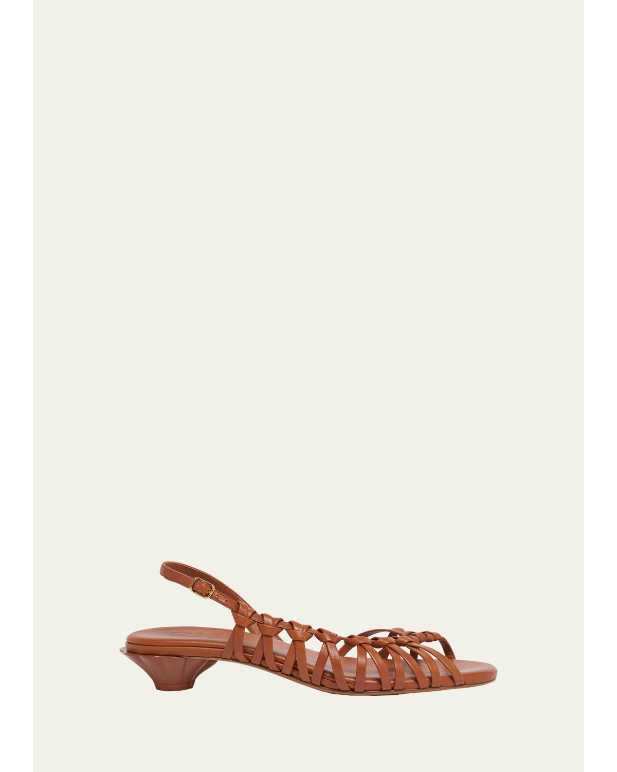 Estra Asymmetric Knotted Sandals