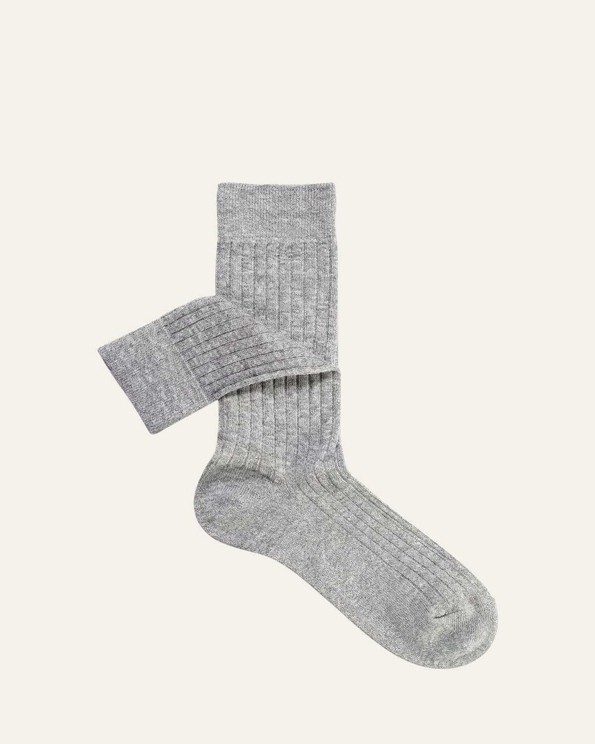 Sozzi Calze Men's Melange Rib Crew Socks