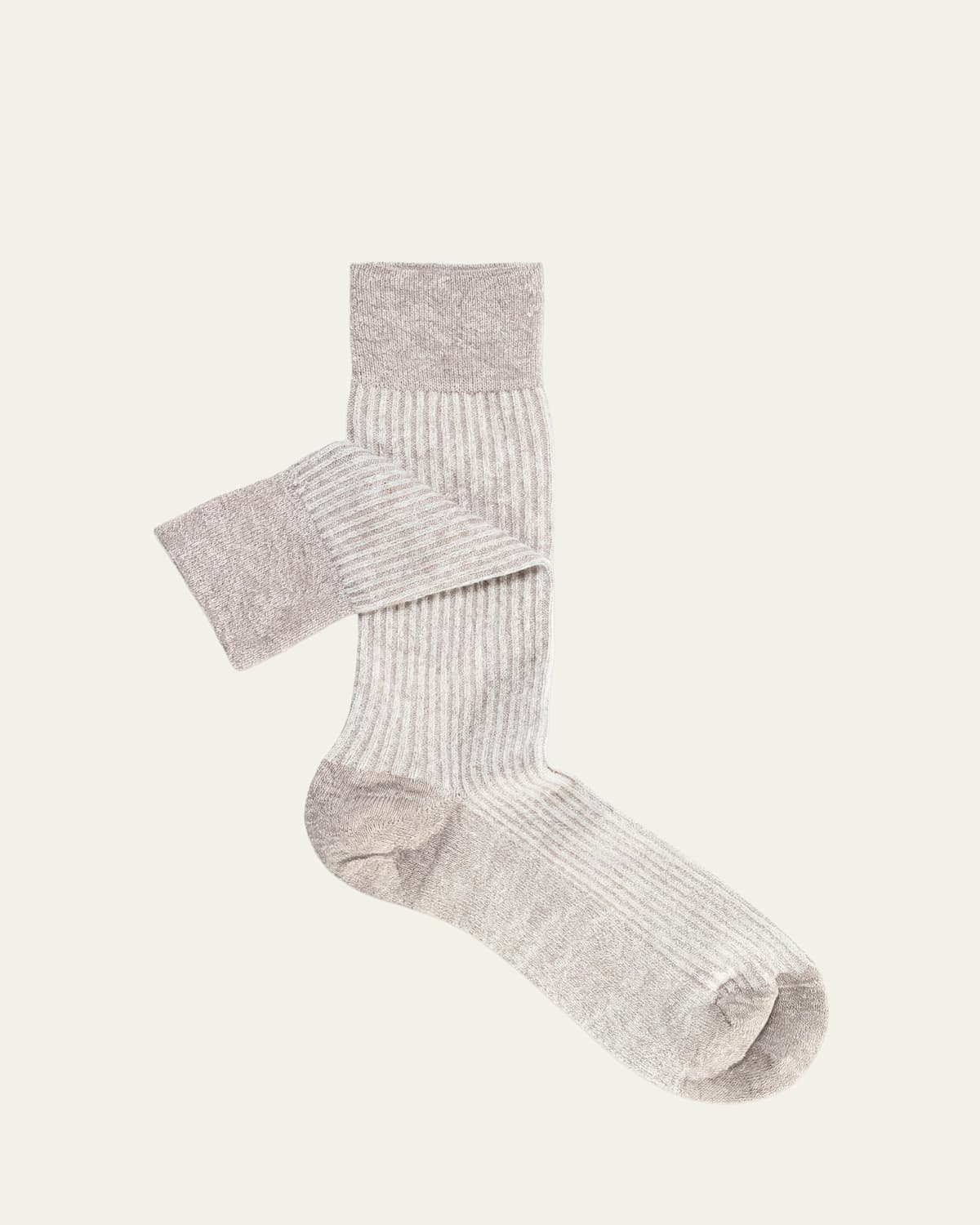 Sozzi Calze Men's Linen-Blend Crew Socks