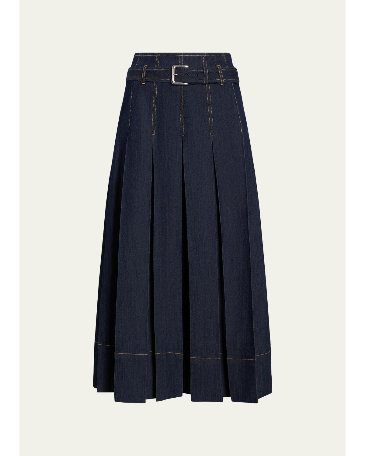 Rylee Pleated A-Line Midi