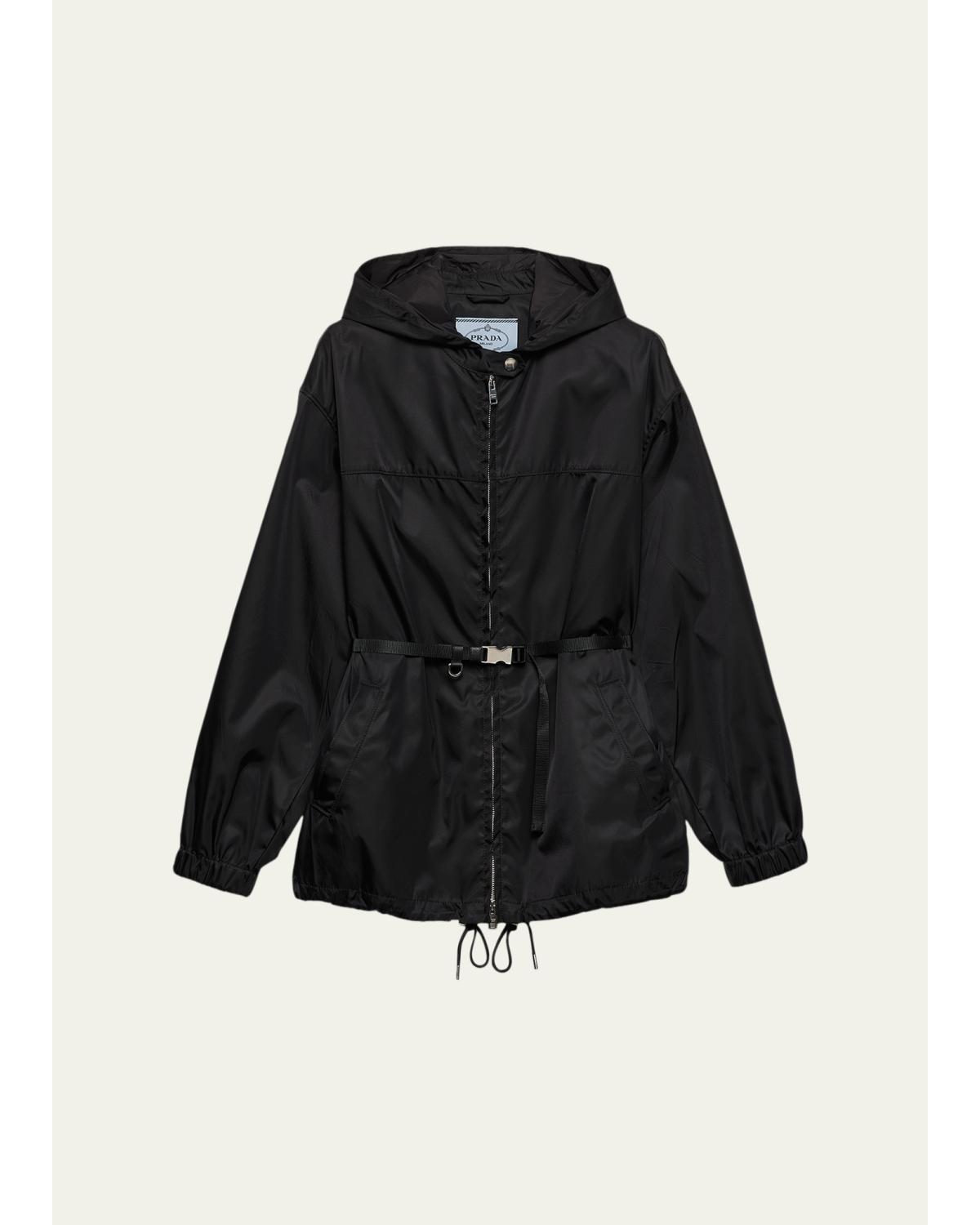 Belted Re-Nylon Blouson Jacket